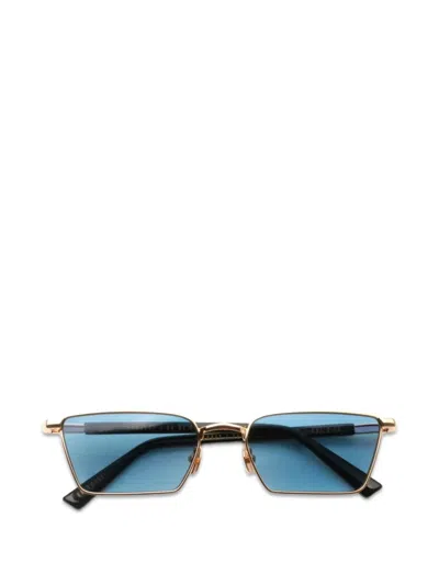 Gast Aurea Rectangle-frame Sunglasses In Gold
