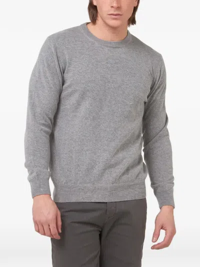 Gast Crew-neck Wool Sweater In Gray