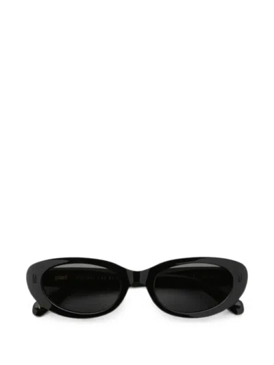 Gast Essi Oval-frame Sunglasses In Black
