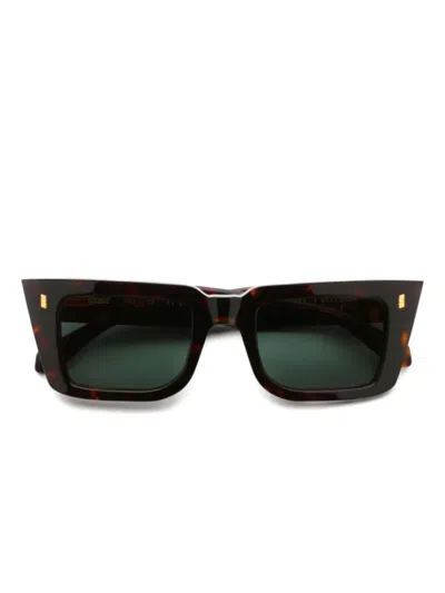 Gast Fable Square-frame Sunglasses In Brown