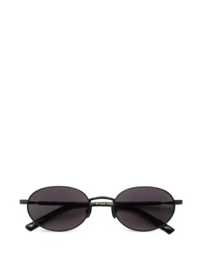 Gast Jade Oval-frame Sunglasses In Black