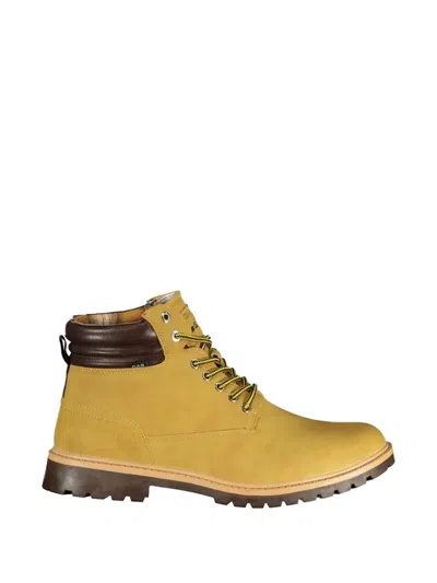 Gast Lace-up Ankle Boots In Yellow
