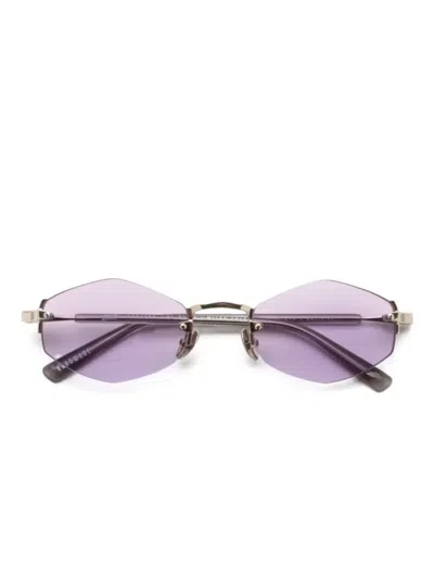 Gast Lunar Geometric-frame Sunglasses In Silver