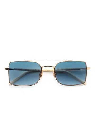 Gast Mile Square-frame Sunglasses In Gold