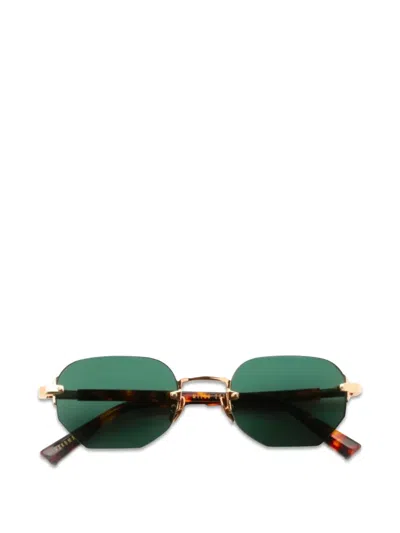 Gast Moonstone Geometric-frame Sunglasses In 골드 톤