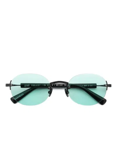 Gast Olli Round-frame Sunglasses In Black