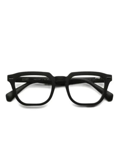 Gast Square-frame Glasses In Black