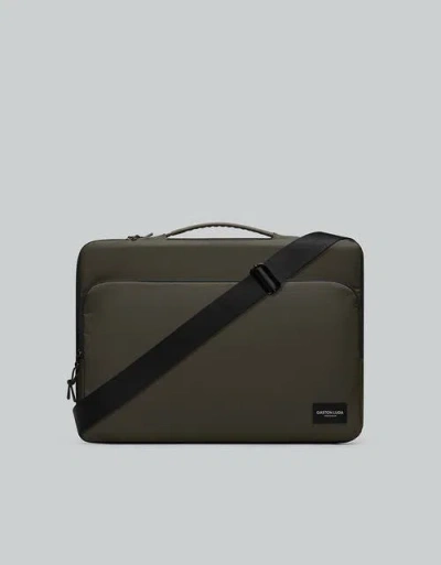 Gaston Luga Däsh Cushioned Briefcase 15"/16" In Green