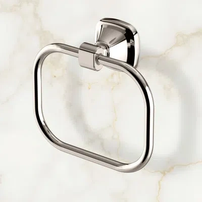 Gatco Beverly Towel Ring In Polished Nickel