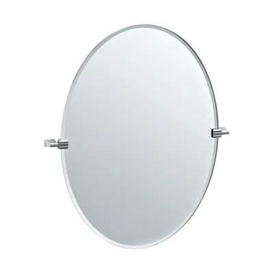 Gatco Bleu Chrome 28 1/4" X 32" Oval Vanity Mirror