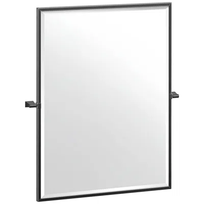 Gatco Bleu Matte Black 27 1/2" X 32 1/2" Framed Wall Mirror