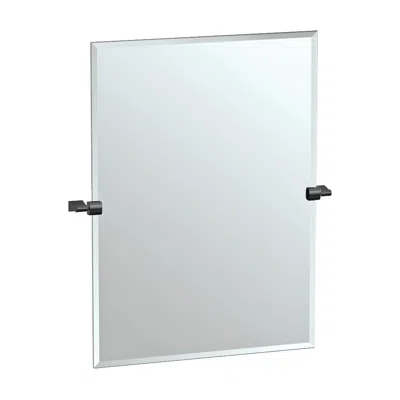 Gatco Bleu Matte Black 27 3/4" X 31 1/2" Rectangular Wall Mirror