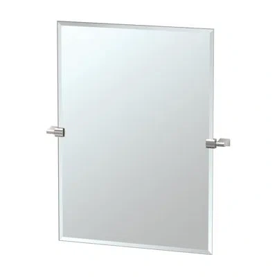 Gatco Bleu Traditional Beveled Vanity Mirror In Satin Nickel