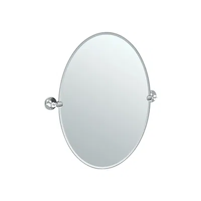 Gatco Cafe Chrome 24" X 26 1/2" Oval Vanity Mirror