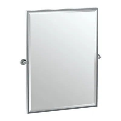 Gatco Channel Chrome 27 3/4" X 32 1/2" Wall Mirror