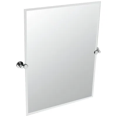 Gatco Channel Chrome Frameless 23 1/2" X 31 1/2" Wall Mirror