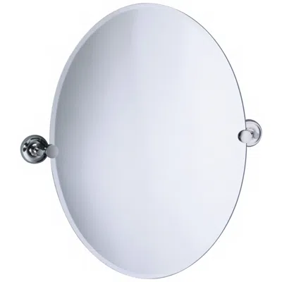 Gatco Designer Ii 24" X 26 1/2" Oval Tilting Wall Mirror