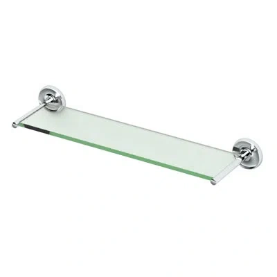 Gatco Designer Ii Wall Mounted 22.50"l Tempered Glass Shelf |floating Glass Shelf In Chrome