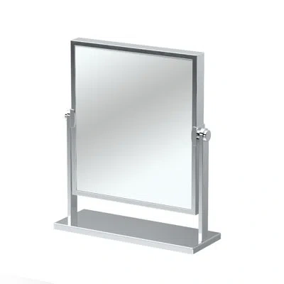 Gatco Elegant Bathroom Tabletop Double-sided Solid Brass Vanity Mirror, 3x Magnification Make-up Mirror In Chrome