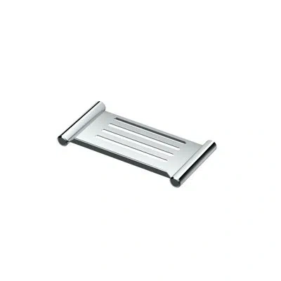 Gatco Elegant Wall Mounted Stainless Steel Shower Shelf In Chrome