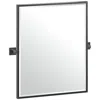 Gatco Elevate Black 23 3/4" X 25" Framed Rectangular Wall Mirror