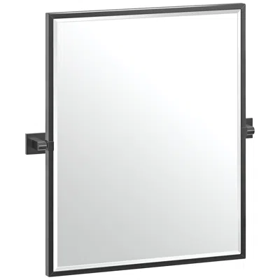 Gatco Elevate Black 23 3/4" X 25" Framed Rectangular Wall Mirror