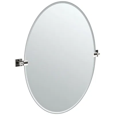 Gatco Elevate Chrome 28 1/2" X 32" Oval Wall Mirror