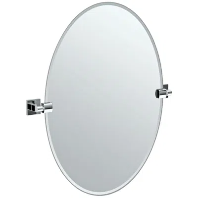 Gatco Elevate Chrome Oval 24" X 26 1/2" Wall Mirror