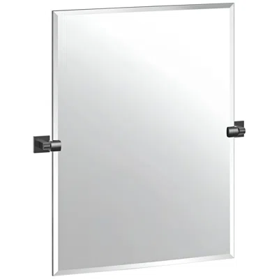 Gatco Elevate Matte Black 27 1/2" X 31 1/2" Frameless Wall Mirror