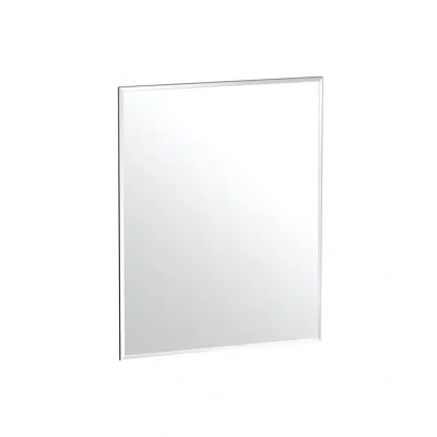 Gatco Flush Mount Frameless Beveled Wall Rectangle Mirror | Mount Landscape Or Portrait In Silver