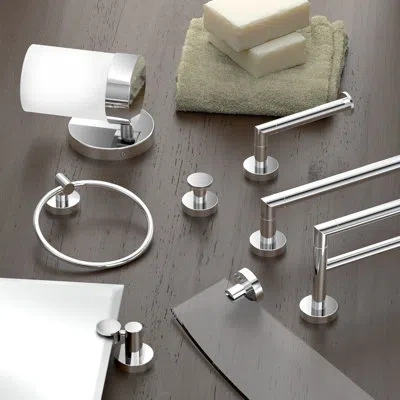 Gatco Glam Double 24" Wall Mounted Double Towel Bar | Towel Rack With 2 Bars In Chrome