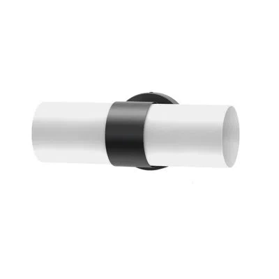 Gatco Glam Double Sconce | 2-light Wall Mount Bathroom Vanity Light Fixture In Matte Black