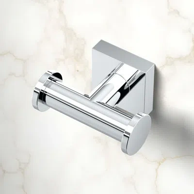 Gatco Glam Too Double Robe Hook In Chrome