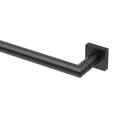 Gatco Glam Too Towel Bar In Matte Black