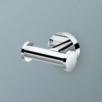 Gatco Glam Wall Mounted Double Robe Hook | Bathroom Towel, Robe Hook In Chrome