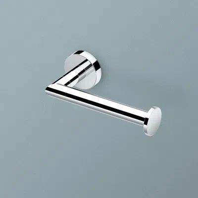 Gatco Glam Wall Mounted Euro Style Toilet Paper Holder | Single Post In Chrome
