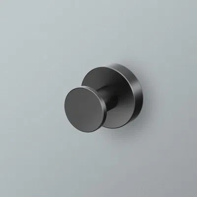 Gatco Glam Wall Mounted Robe/towel Hook In Matte Black