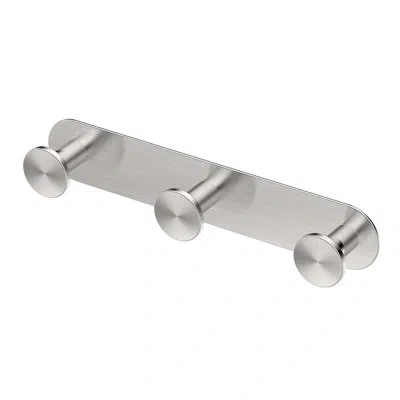 Gatco Glamour Wall Hook For Bathroom, Kitchen, Bedroom | Towel, Robe, Coat, Hat Rack With 3 Hooks In Satin Nickel