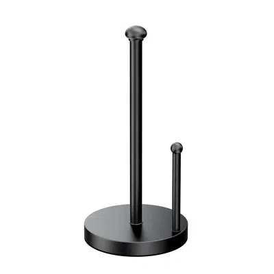 Gatco Kitchen Accessories | Countertop Solid Brass Paper Towel Holder In Matte Black