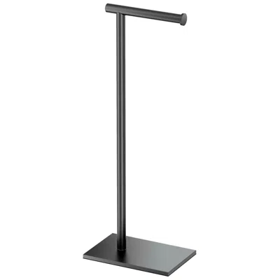 Gatco Latitude 2 22 1/4"h Matte Black Freestanding Tissue Holder