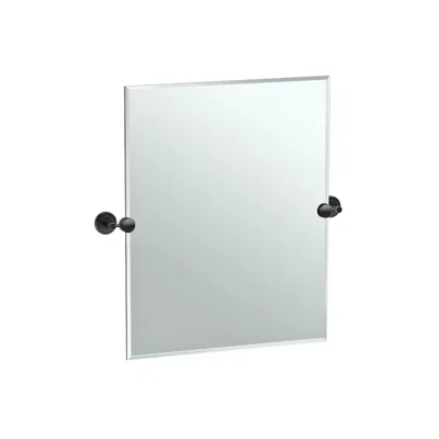 Gatco Latitude Ii Black 24" X 24" Rectangular Wall Mirror