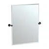 Gatco Latitude Ii Black 27 1/2" X 31 1/2" Rectangular Wall Mirror