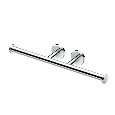 Gatco Latitude Ii Double Roll Toilet Paper Holder | Wall Mount Two Post Toilet Tissue Holder, Holds 2 Roll In Chrome