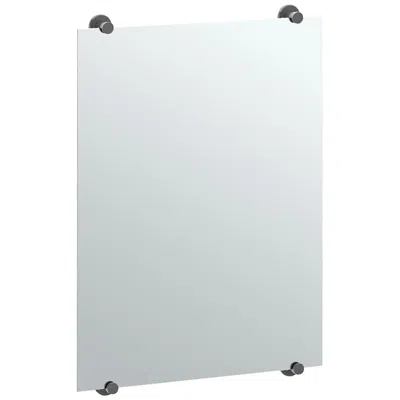 Gatco Latitude Ii Fix Mount Black 22" X 32" Frameless Mirror