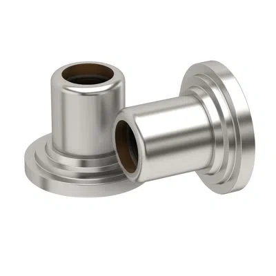 Gatco Marina Solid Brass Shower Rod Ends In Satin Nickel