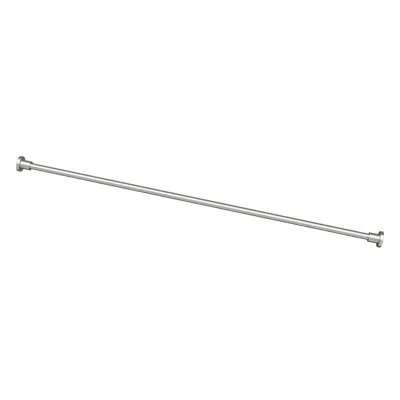 Gatco Minimalist 60" Straight Fixed Shower Curtain Rod | Wall Mount Stainless Steel Shower Rod In Satin Nickel