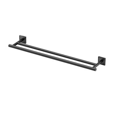 Gatco Mode Double Towel Bar In Matte Black