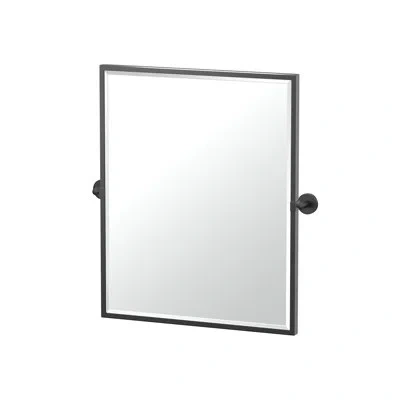 Gatco Sky Framed Rectangle Mirror In Matte Black