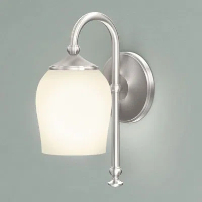 Gatco Tavern 1-light Sconce Frosted Glass Light Fixture | Wall Mount Single Vanity Light In Satin Nickel