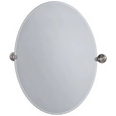 Gatco Tiara Satin Nickel 28" X 32" Frameless Wall Mirror